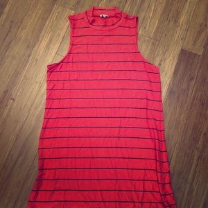 Splendid Red Blue Stripe Dress